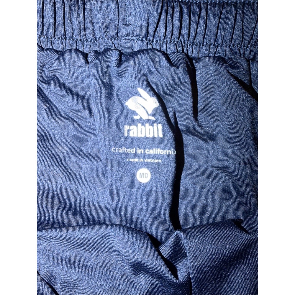 Rabbit Surf N' Turf Women's Striped Running Shorts Size M Lined Drawstring Waist - Picture 2 of 4